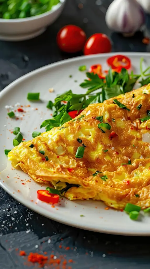 Omelette mit verschiedenen Füllungen 