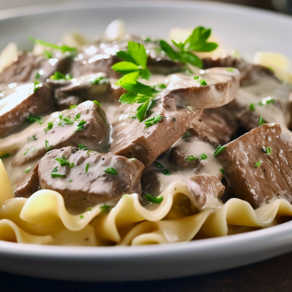 Boeuf Stroganoff